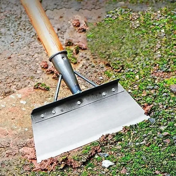 Scrapemaster_By_Dhara_High_Carbon_Steel_Gardening_Scraper_Tool_Sharp_Heavy_Duty_Blade_For_Soil_Peeling_And_Weeding_Extendable_Pipe_Mount_Diy_Handle_Fitting_Kit_And_Bolts_Without_Handle
