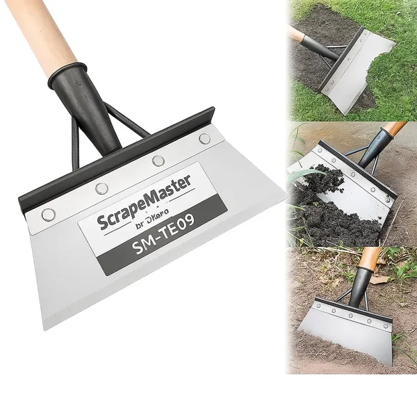 Scrapemaster_By_Dhara_Heavy_Duty_Gardening_Scraper_With_4_Feet_Metal_Handle_High_Carbon_Steel_Blade_Weed_Remover_Soil_Leveler_Farming_Gardening_Tool_For_Digging_Peeling_Cleaning
