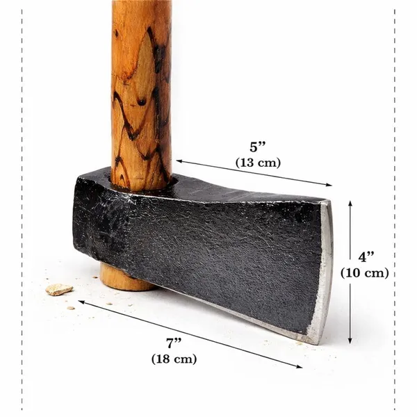 Idol_Heavy_Duty_2_Kg_Axe_With_Bamboo_Handle_Kulhadi_For_Tree_Cutting_Gardening_Agricultural_Use_Tempered_Iron_Blade_Durable_Wooden_Handle_Axe