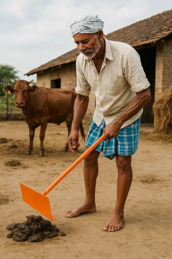 Scrapmaster_By_Dhara_Heavy_Duty_Dung_Cleaner_Cattle_Shed_Farm_Floor_Cleaning_Tool_Strong_Iron_Blade_With_Long_Handle_Cow_Buffalo_Dung_Scraper_Orange