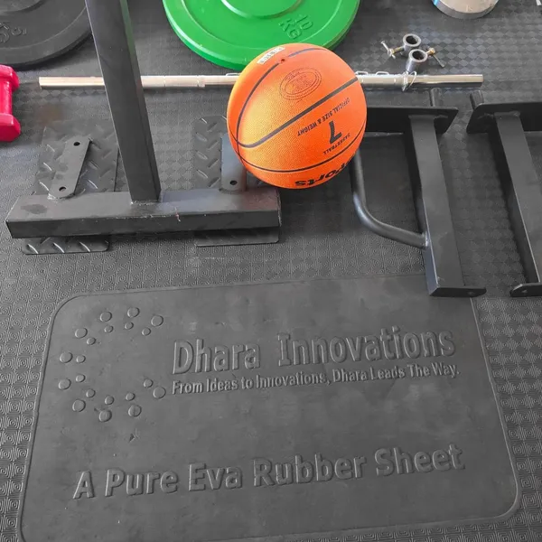 Progrip_By_Dhara_Eva_Rubber_Gym_Mat_8_5_Feet_30mm_Thick_Heavy_Duty_Exercise_Flooring_For_Treadmill_Dumbbell_Weightlifting_Area_Anti_Slip_Shock_Absorbing_Noise_Reduction_Black
