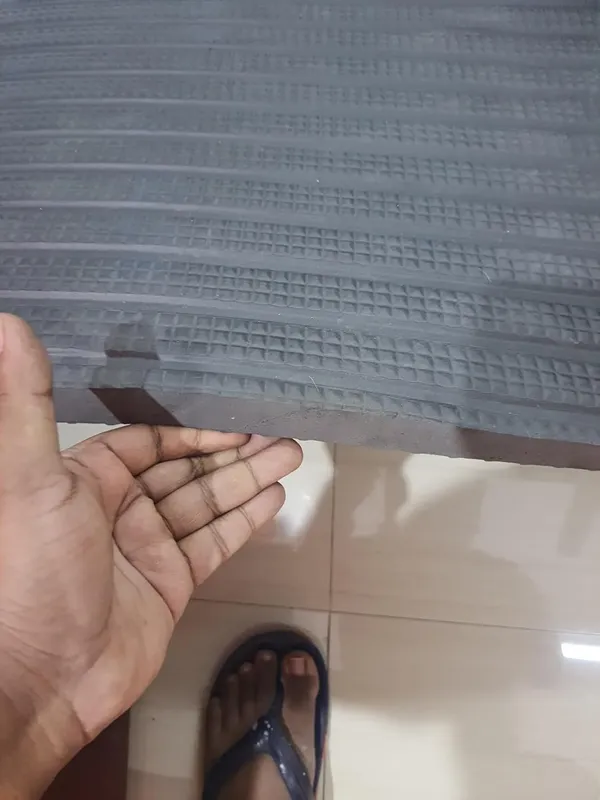 Progrip_By_Dhara_Eva_Rubber_Gym_Mat_8_5_Feet_30mm_Thick_Heavy_Duty_Exercise_Flooring_For_Treadmill_Dumbbell_Weightlifting_Area_Anti_Slip_Shock_Absorbing_Noise_Reduction_Black