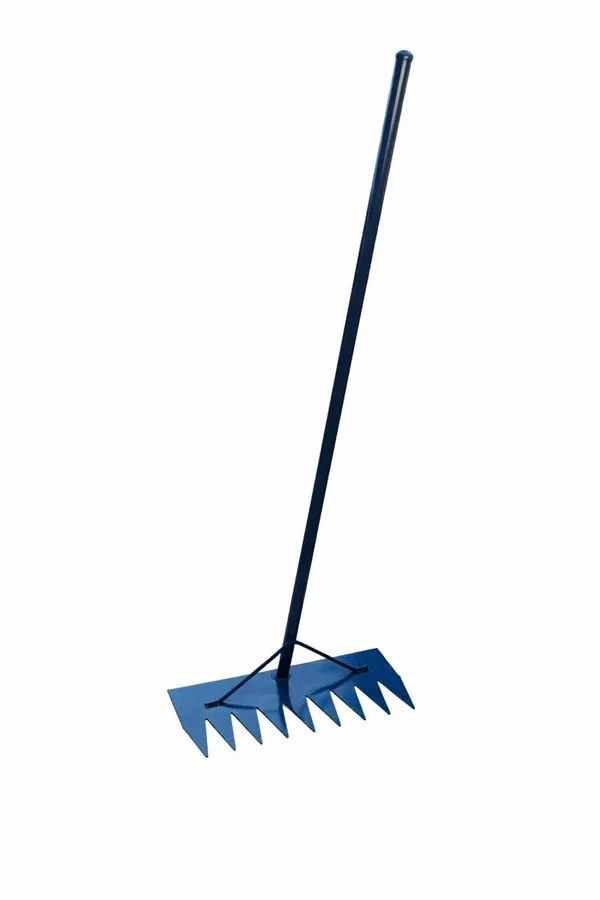 Agroforge_Tools_Heavy_Duty_Agriculture_Rake_Hardened_Steel_Teeth_4_Feet_Long_Pipe_Handle_Rust_Resistant_Powder_Coated_Garden_Farm_Tool_For_Soil_Levelling_Field_Cleaning_Compost_Spreading