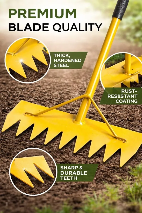 Idol_Tools_Heavy_Duty_Garden_Rake_With_4_Feet_Handle_14_Inch_Steel_Blade_Powder_Coated_Rust_Free_For_Soil_Leveling_Lawn_Cleaning_Mulch_Spreading_Farm_Use