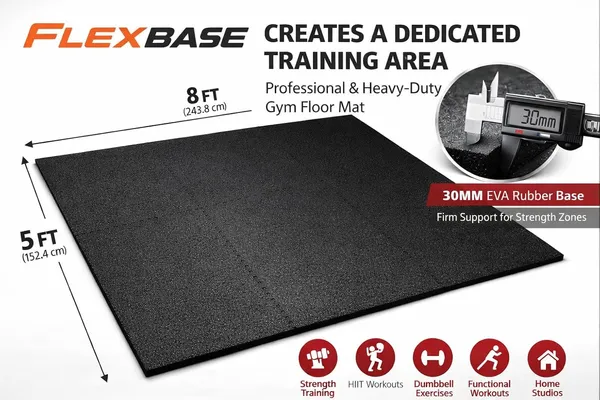 Flexbase_By_Dhara_Heavy_Duty_Gym_Exercise_Floor_Mat_8x5_Ft_Black