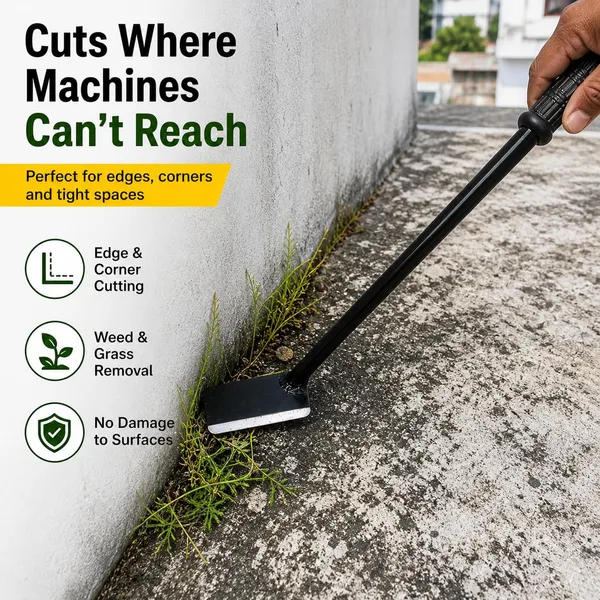 Idol_Heavy_Duty_Grass_Cutter_Tool_With_90cm_Metal_Handle_High_Carbon_Steel_Weed_Remover_Scraper_Ergonomic_Grip_Rust_Resistant_Manual_Gardening_Tool_For_Edges_Corners_Farm_Use