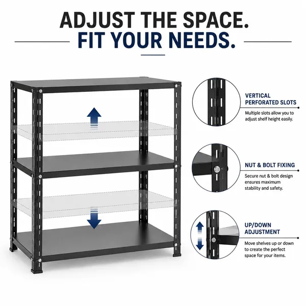 Storvanta_Heavy_Duty_3_Tier_Metal_Storage_Rack_33_X_33_X_10_Inch_Adjustable_Shelves_Powder_Coated_Steel_Shelving_Unit_200_Kg_Tested_Capacity_Garage_Warehouse_Office_Shop_Home