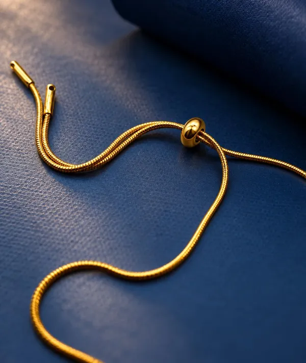 SHANKHRAJ_MALL_Gold_Bow_Knot_Anklet,_Adjustable_Snake_Chain_Foot_Bracelet