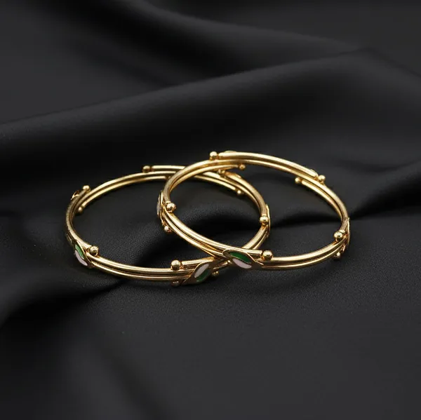 SHANKHRAJ_MALL_Gold_Plated_Heart_Bangle_Bracelet,_Twisted_Rope_Design_with_Black_and_Crystal_Accent,_Adjustable_Cuff_Style,_Fashion_Jewelry_for_Women_(A314)