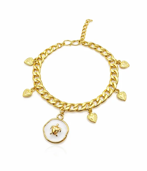 Gold_Tone_Heart_Charm_Bracelet_for_Women_|_Stylish_Chunky_Link_Bracelet_with_Hanging_Heart_Charms_(A470,_1)
