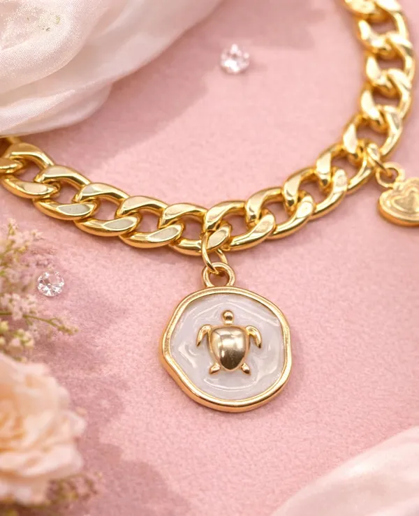 Gold_Tone_Heart_Charm_Bracelet_for_Women_|_Stylish_Chunky_Link_Bracelet_with_Hanging_Heart_Charms_(A470,_1)