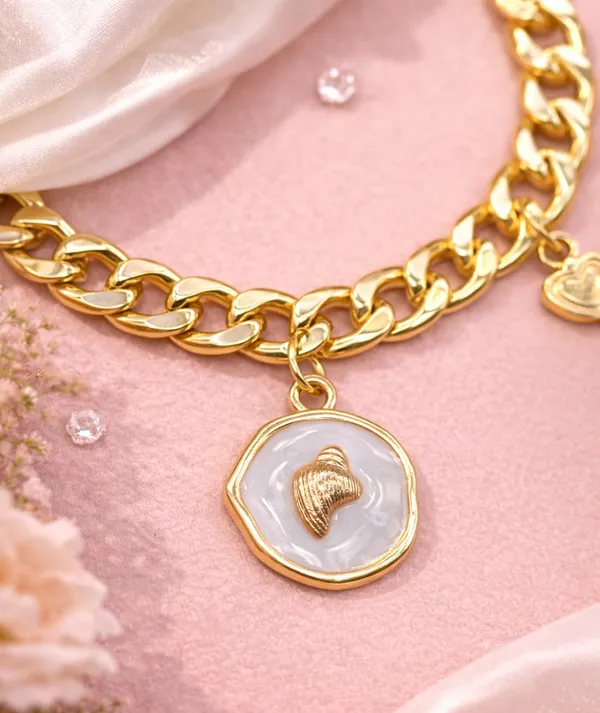 Gold_Tone_Heart_Charm_Bracelet_for_Women_|_Stylish_Chunky_Link_Bracelet_with_Hanging_Heart_Charms_(A471,_1)