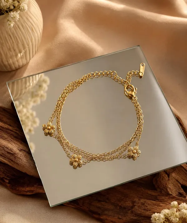 Gold_Plated_Multi_Layer_Floral_Charm_Bracelet_for_Women_|_Adjustable_Chain_Bracelet_|_Flower_Charm_Bracelet_|_Fashion_Jewelry_|_Gift_for_Girls_&_Women