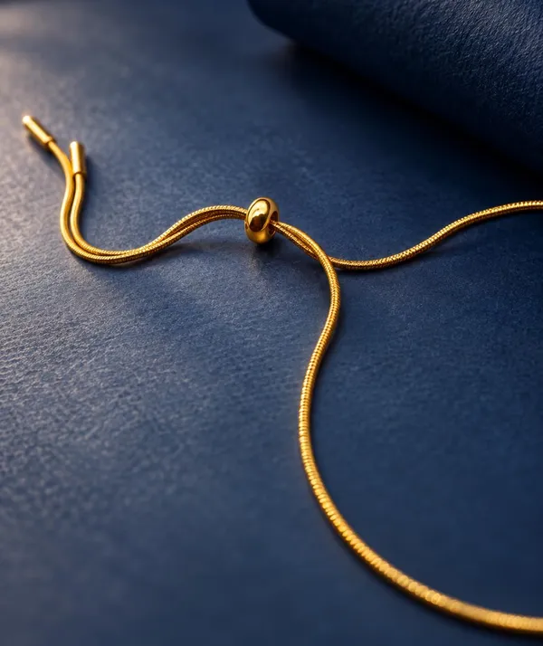 SHANKHRAJ_MALL_Gold_Bow_Bracelet,_Adjustable_Snake_Chain_with_Bead_Accent