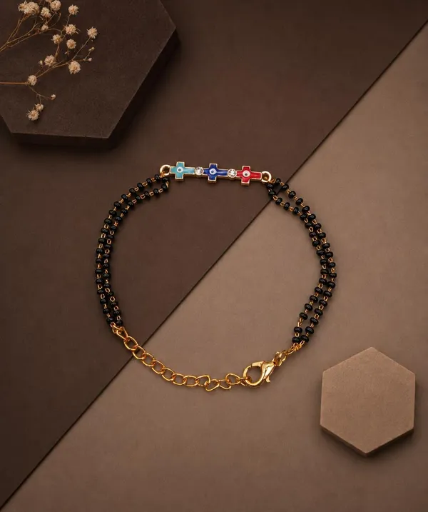 Black_Beaded_Mangalsutra_Bracelet_with_Evil_Eye_Charms,_Gold-Toned,_Multicolour_Enamel