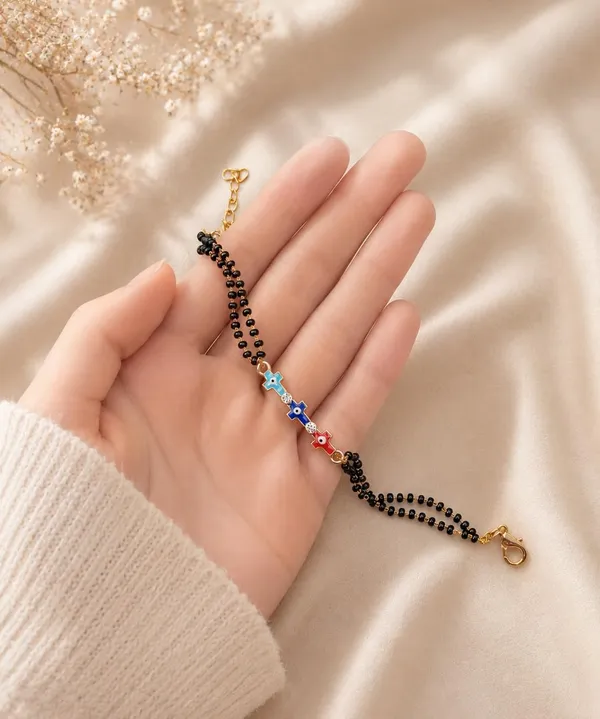 Black_Beaded_Mangalsutra_Bracelet_with_Evil_Eye_Charms,_Gold-Toned,_Multicolour_Enamel