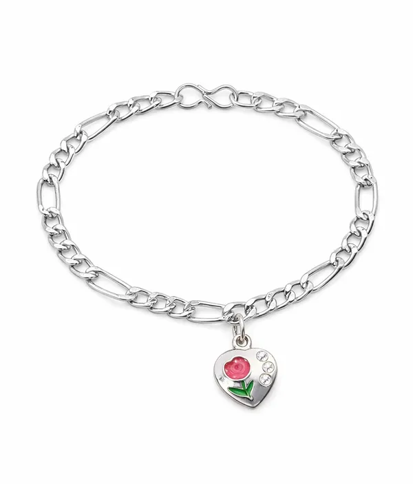 Silver_Tone_Heart_Charm_Bracelet_for_Women_|_Floral_Heart_Pendant_Bracelet_with_Pearl_&_Enamel_Design_|_(A486,_1)
