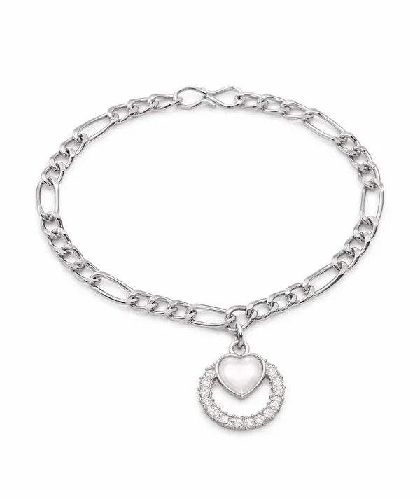 Silver_Tone_Heart_Charm_Bracelet_for_Women_|_Designer_Chain_Bracelet_with_Heart_&_Crystal_Circle_Pendant