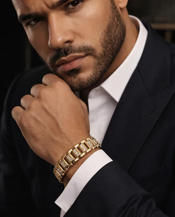 SHANKHRAJ_MALL_MENS_GOLDPALTED_BRASS_BRACELET_(A388)