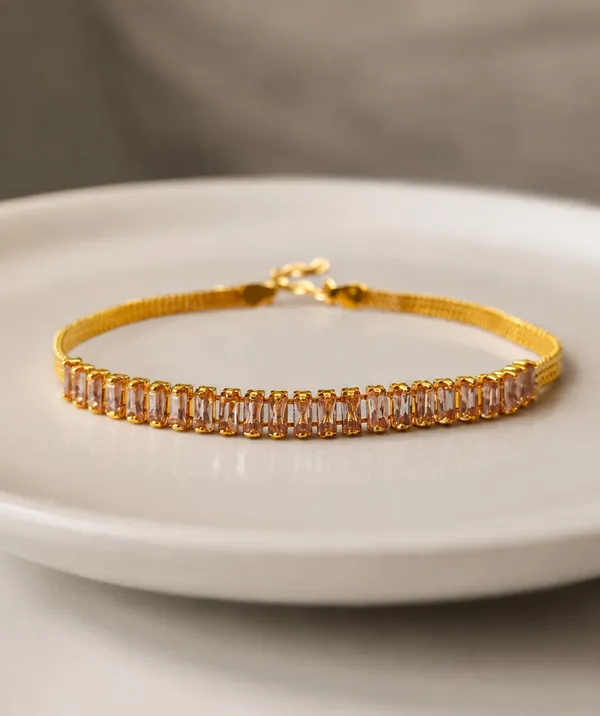 SHANKHRAJ_MALL_Gold_Plated_Stone_Bracelet_for_Women_&_Girls,_PINK