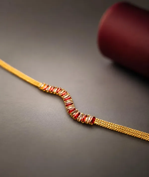 SHANKHRAJ_MALL_Gold_Plated_Stone_Bracelet_for_Women_&_Girls,_RED
