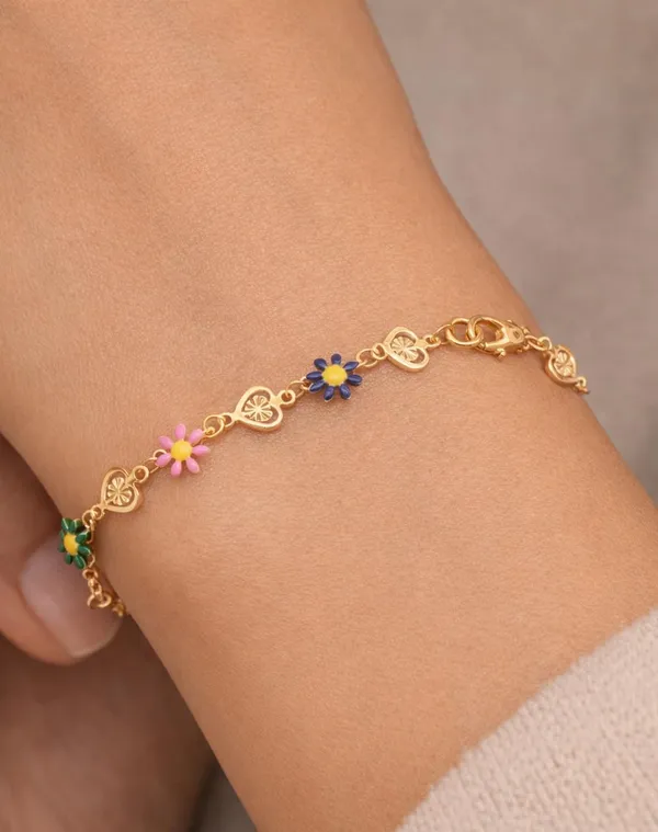 Gold_Plated_Beaded_Bracelet_for_Women_|_Pearl_&_Pastel_Stone_Charm_Bracelet_|_Adjustable_Chain_Link_Bracelet_(A423)