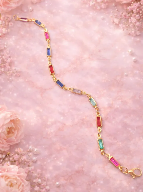 Gold_Plated_Beaded_Bracelet_for_Women_|_Pearl_&_Pastel_Stone_Charm_Bracelet_|_Adjustable_Chain_Link_Bracelet_(A401)