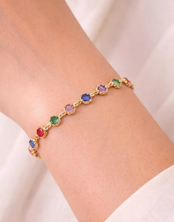 Gold_Plated_Beaded_Bracelet_for_Women_|_Pearl_&_Pastel_Stone_Charm_Bracelet_|_Adjustable_Chain_Link_Bracelet_(A403)
