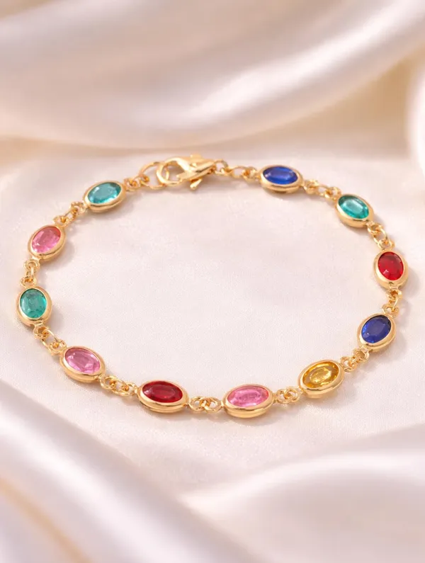 Gold_Plated_Beaded_Bracelet_for_Women_|_Pearl_&_Pastel_Stone_Charm_Bracelet_|_Adjustable_Chain_Link_Bracelet_(A399)