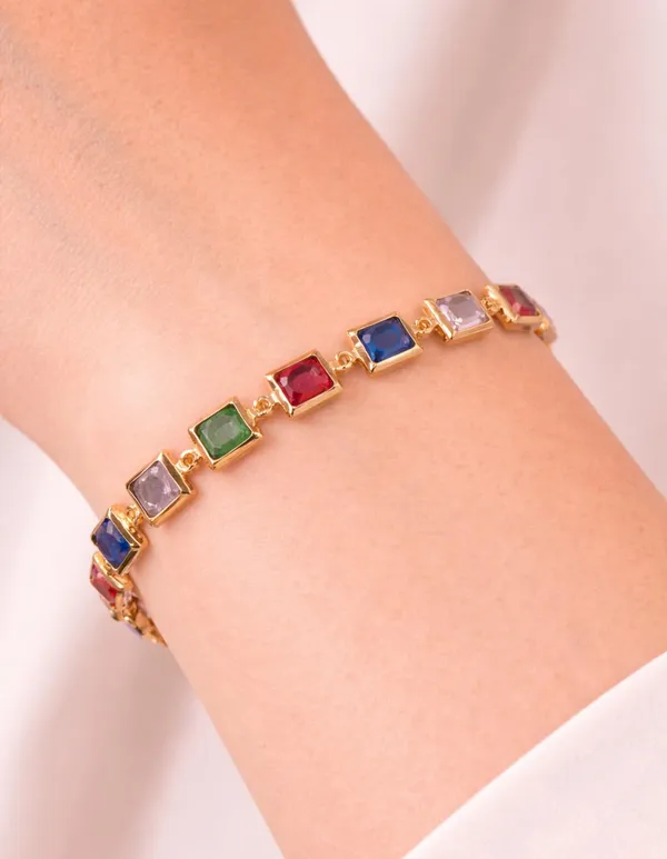 Gold_Plated_Beaded_Bracelet_for_Women_|_Pearl_&_Pastel_Stone_Charm_Bracelet_|_Adjustable_Chain_Link_Bracelet_(A400)