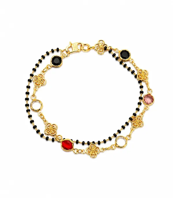 Black_Bead_Mangalsutra_Bracelet_with_Gold_Charms_(A666)