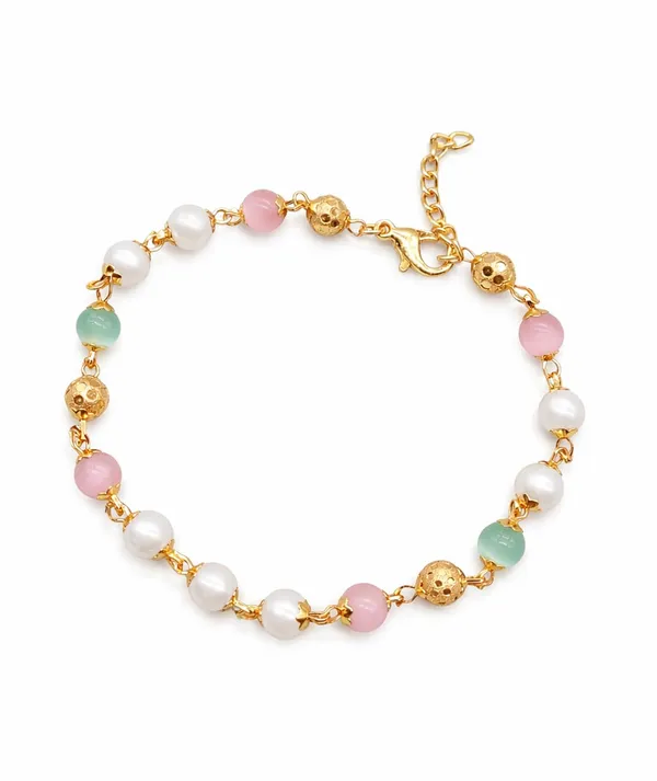 Gold_Plated_Beaded_Bracelet_for_Women_|_Pearl_&_Pastel_Stone_Charm_Bracelet_|_Adjustable_Chain_Link_Bracelet_(A391)