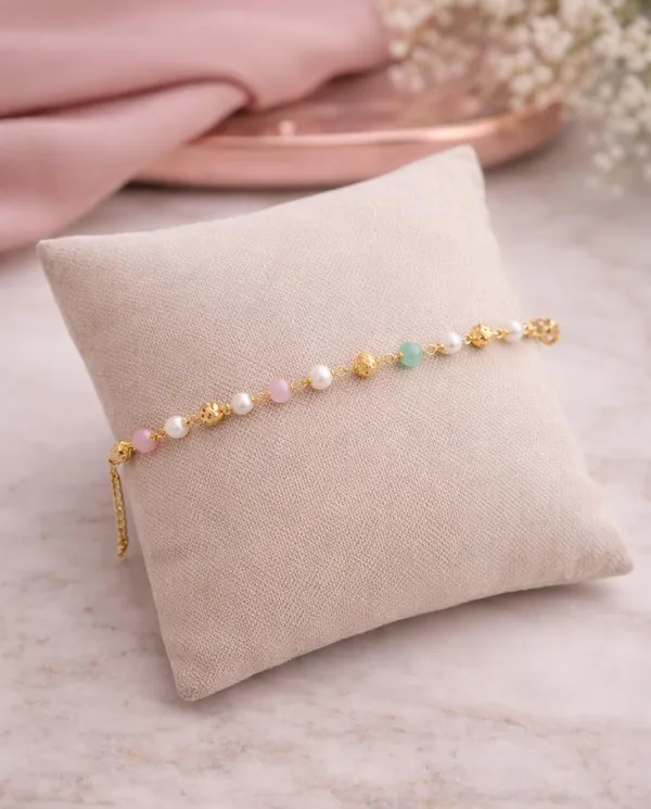 Gold_Plated_Beaded_Bracelet_for_Women_|_Pearl_&_Pastel_Stone_Charm_Bracelet_|_Adjustable_Chain_Link_Bracelet_(A391)