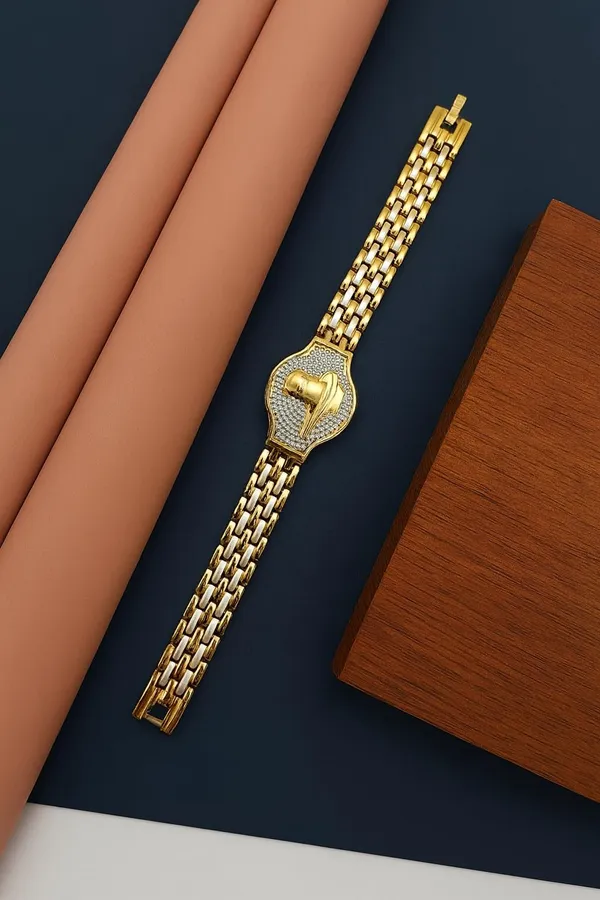 SHANKHRAJ_MALL_MENS_GOLDPALTED_BRASS_BRACELET_(A13)_(A236)
