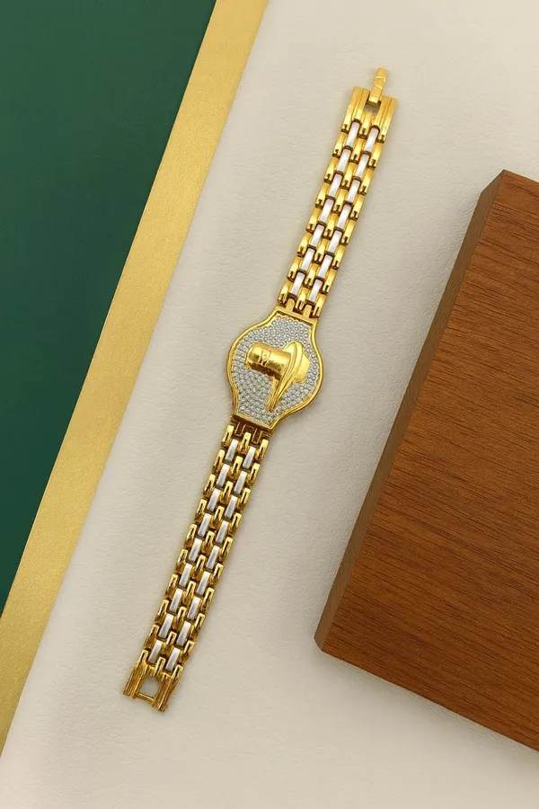 SHANKHRAJ_MALL_MENS_GOLDPALTED_BRASS_BRACELET_(A13)_(A236)
