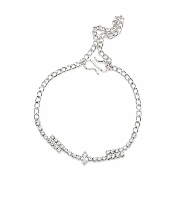 SHANKHRAJ_MALL_Double_Layer_Crystal_Tennis_Bracelet_for_Women_|_Adjustable_CZ_Bracelet_with_Marquise_Center_Stone_|