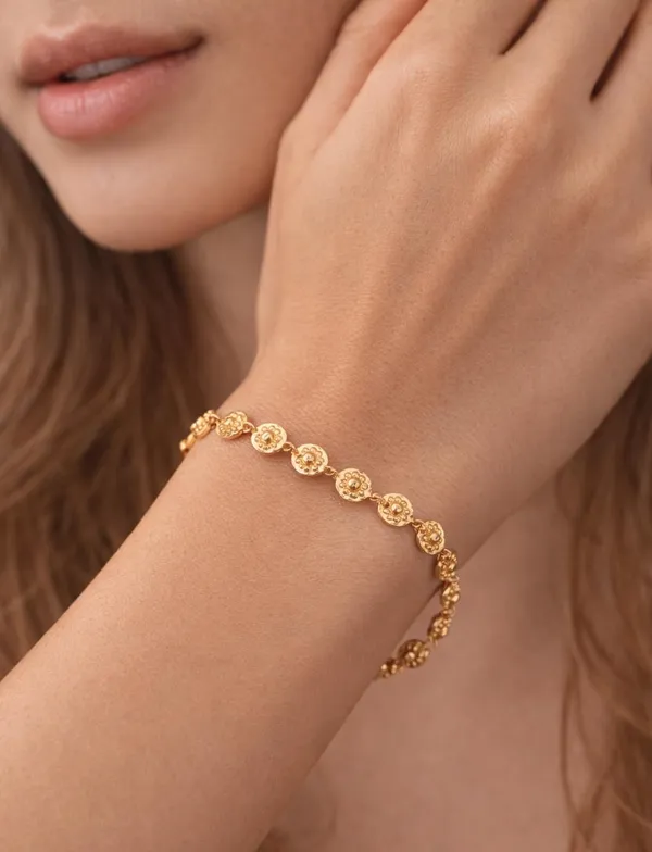 Gold_Plated_Beaded_Bracelet_for_Women_|_Pearl_&_Pastel_Stone_Charm_Bracelet_|_Adjustable_Chain_Link_Bracelet_(A415)