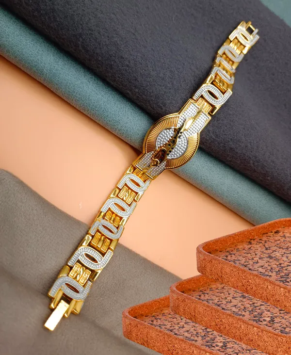 SHANKHRAJ_MALL_MENS_GOLDPALTED_BRASS_BRACELET_(A13)_(A14)