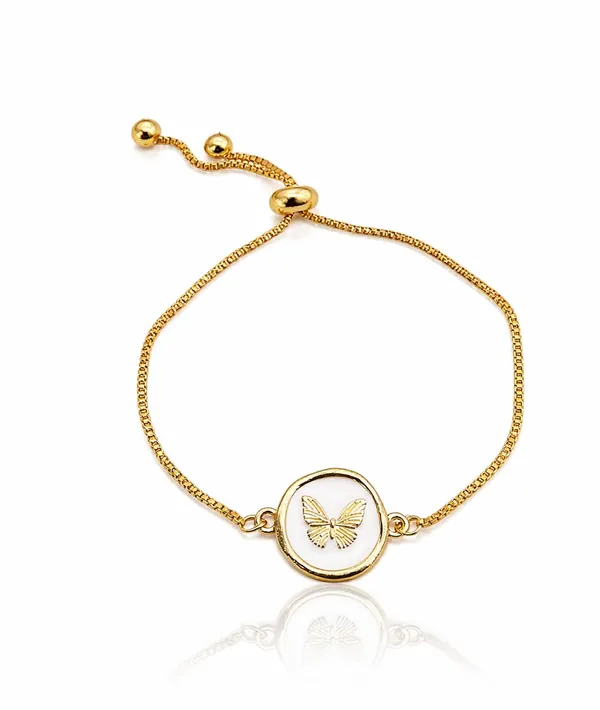 SHANKHRAJ_MALL_Gold-Tone_Butterfly_Medallion_Jewellery_Set,_Necklace,_Bracelet,_Earrings_with_Watch