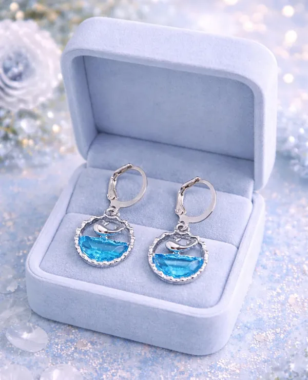 Crystal_Dangle_Hoop_Earrings_Set,_Silver_Tone,_Heart_Lock,_Dolphin,_Teardrop_Designs,_Multiple_Pairs_(A386)