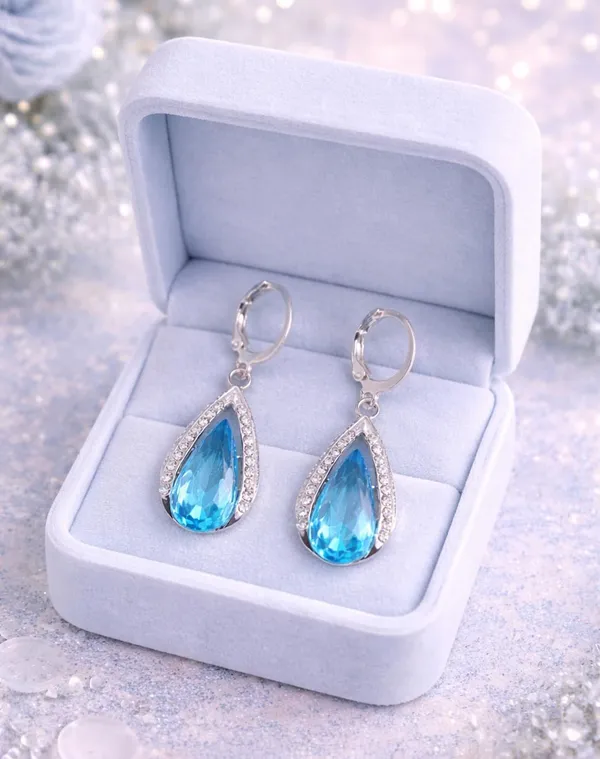 Crystal_Dangle_Hoop_Earrings_Set,_Silver_Tone,_Heart_Lock,_Dolphin,_Teardrop_Designs,_Multiple_Pairs_(A387)