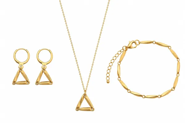 SHANKHRAJ_MALL_Gold-Silver_Tone_Geometric_Triangle_Jewellery_Set_with_Necklace,_Earrings_(GOLD)