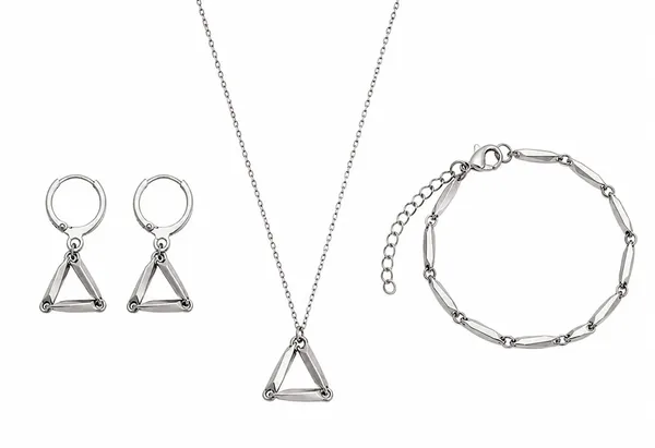 SHANKHRAJ_MALL_Gold-Silver_Tone_Geometric_Triangle_Jewellery_Set_with_Necklace,_Earrings_(SILVER)