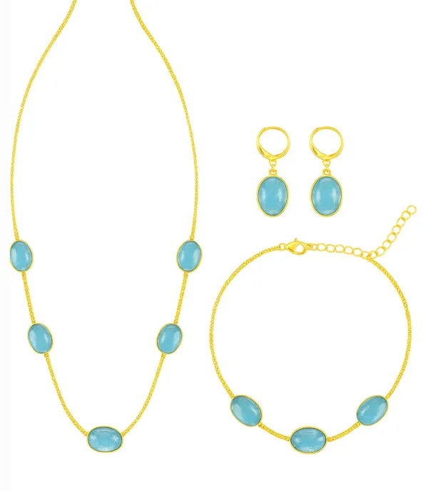 SHANKHRAJ_MALL_Sky_Blue_Oval_Stone_Gold_Plated_Necklace_Set_for_Women_|_Elegant_Minimal_Chain_Necklace_with_Matching_Earrings