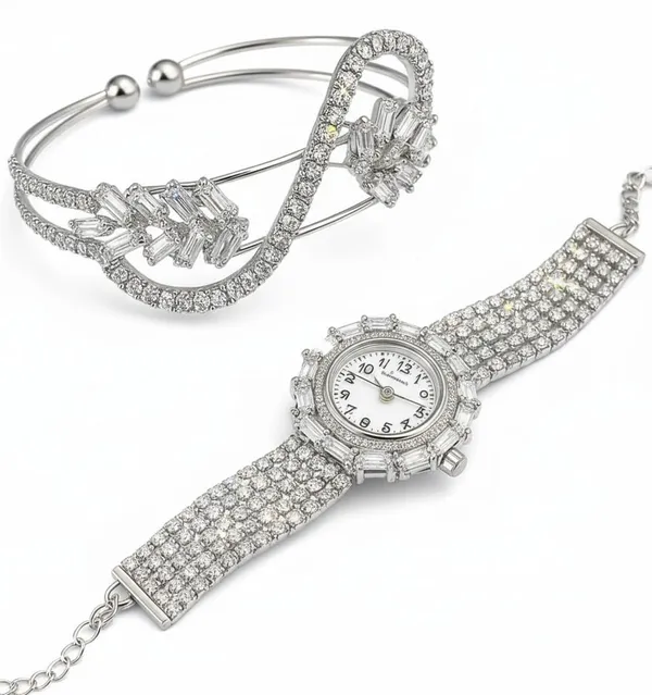 SHANKHRAJ_MALL_Women’s_Rose_Gold_Luxury_Crystal_Watch_Combo_|_Premium_Diamond-Look_Bracelet_&_Watch_Set