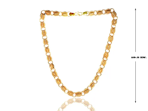SHANKHRAJ_MALL_Gold_Plated_Men’s_Chain_Necklace_for_Boys_&_Men_|_Stylish_Heavy_Look_Chain_|_Multiple_Designs_&_Sizes_(10044)