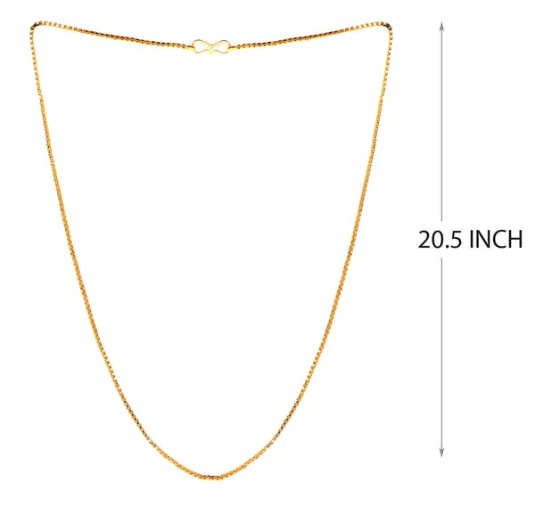 SHANKHRAJ_MALL_Classic_Gold-Plated_Chain_Necklace_for_Men_&_Women_|_Durable_Lobster_Clasp_(10036)