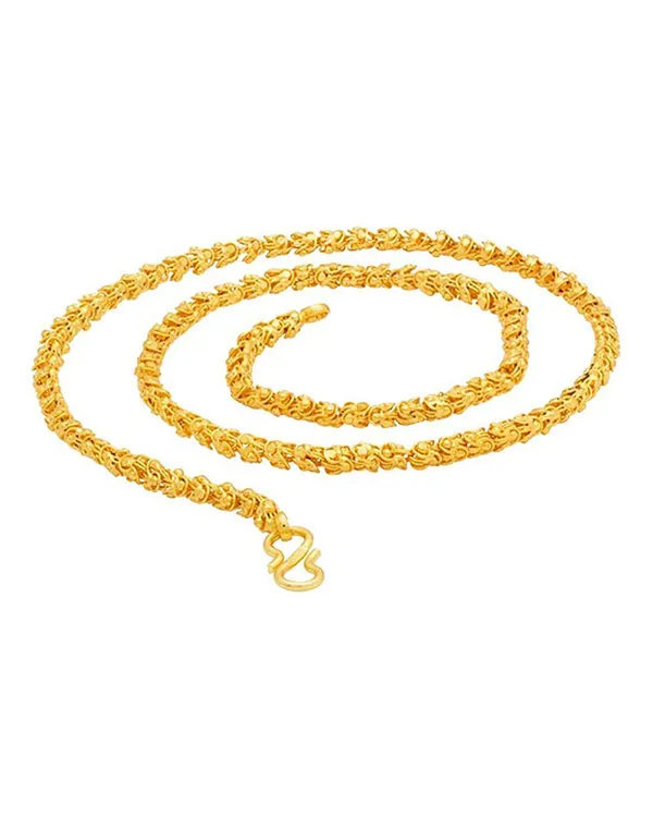 SHANKHRAJ_MALL_Classic_Gold-Plated_Chain_Necklace_for_Men_&_Women_|_Durable_Lobster_Clasp_(10013)