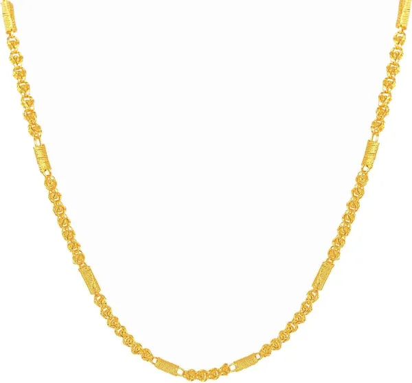 SHANKHRAJ_MALL_Classic_Gold-Plated_Chain_Necklace_for_Men_&_Women_|_Durable_Lobster_Clasp_(100738)