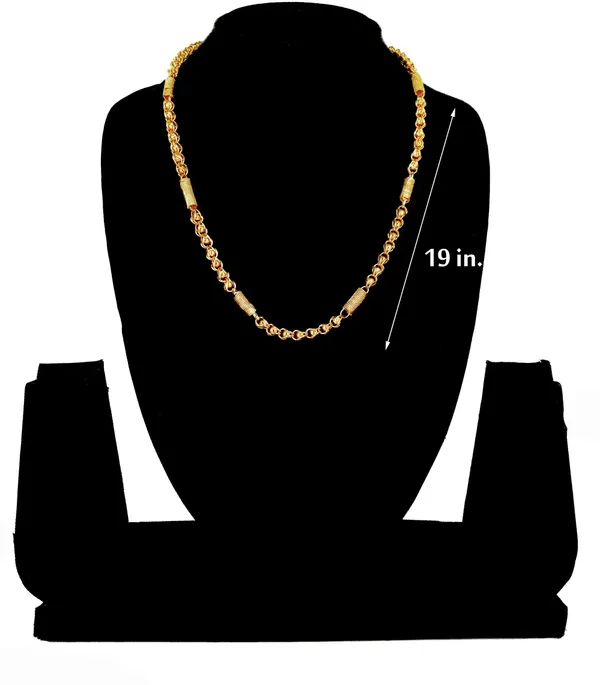 SHANKHRAJ_MALL_Classic_Gold-Plated_Chain_Necklace_for_Men_&_Women_|_Durable_Lobster_Clasp_(100738)
